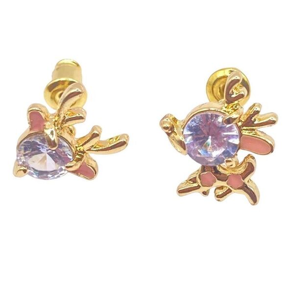 Set of 2 Christmas themed stud dangle earrings - Picture 3 of 5